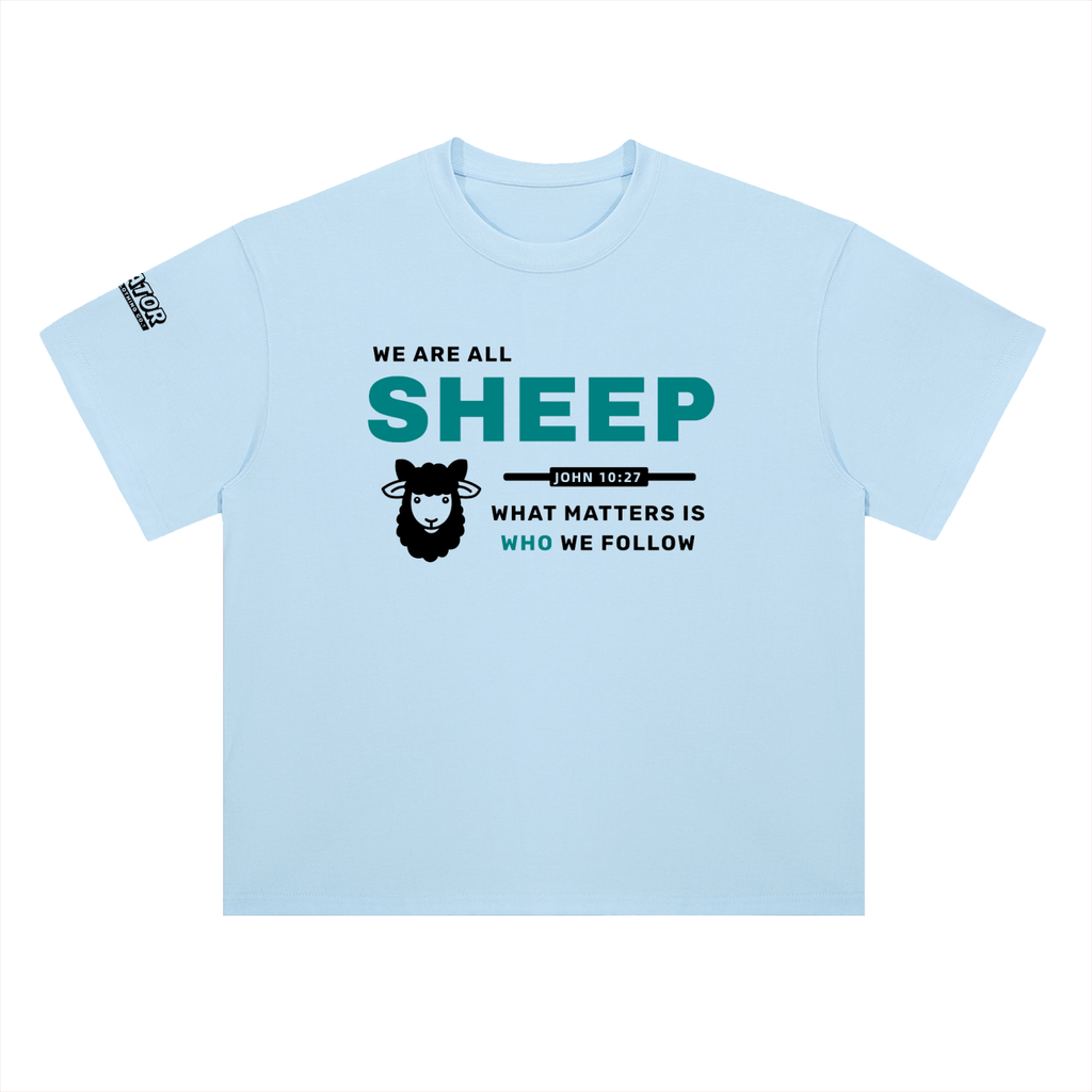 SHEEP - 300GSM Heavyweight Drop Shoulder Pure Cotton T-Shirt