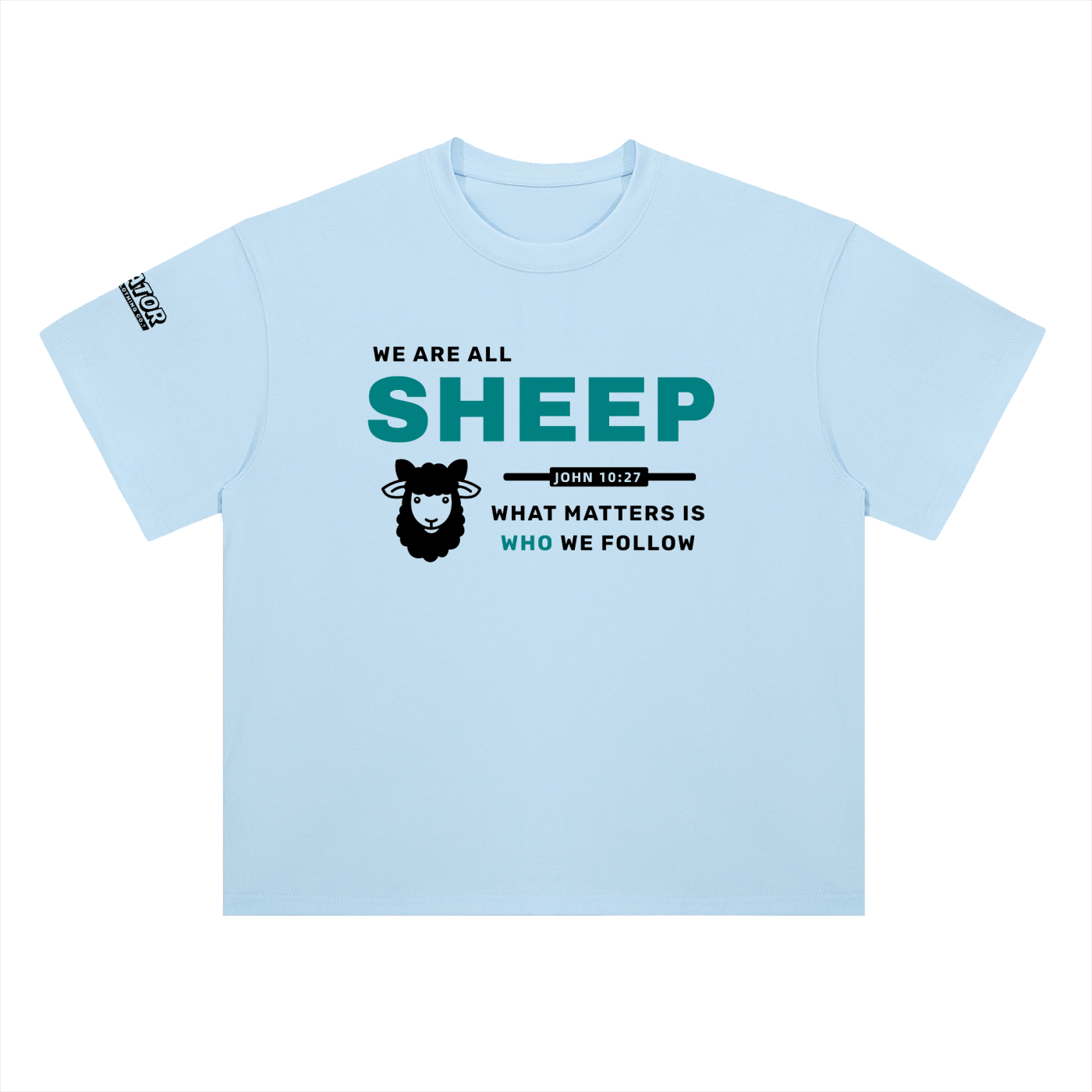 SHEEP - 300GSM Heavyweight Drop Shoulder Pure Cotton T-Shirt