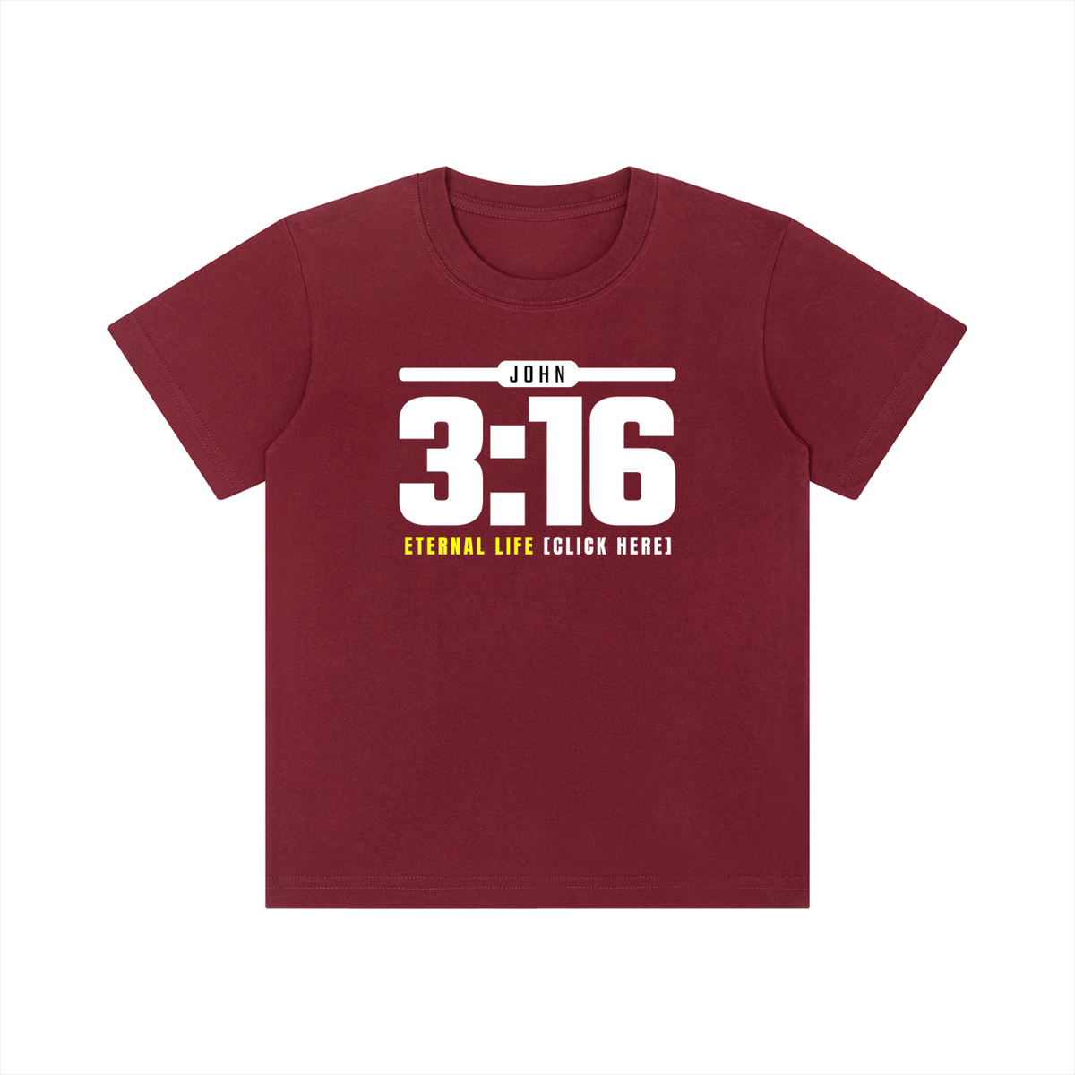JOHN 3:16 - 180GSM Kids' Pure Cotton T-Shirt