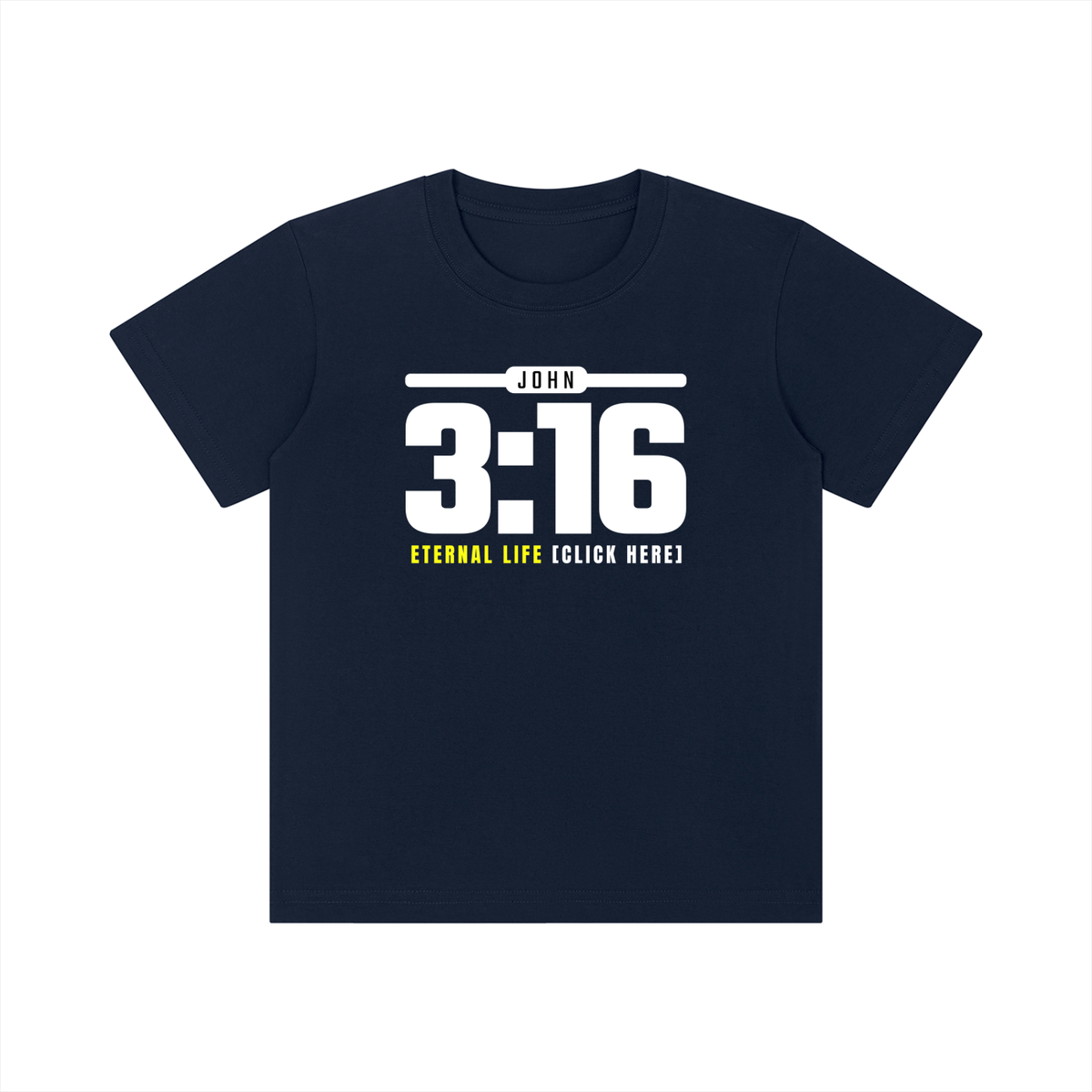 JOHN 3:16 - 180GSM Kids' Pure Cotton T-Shirt