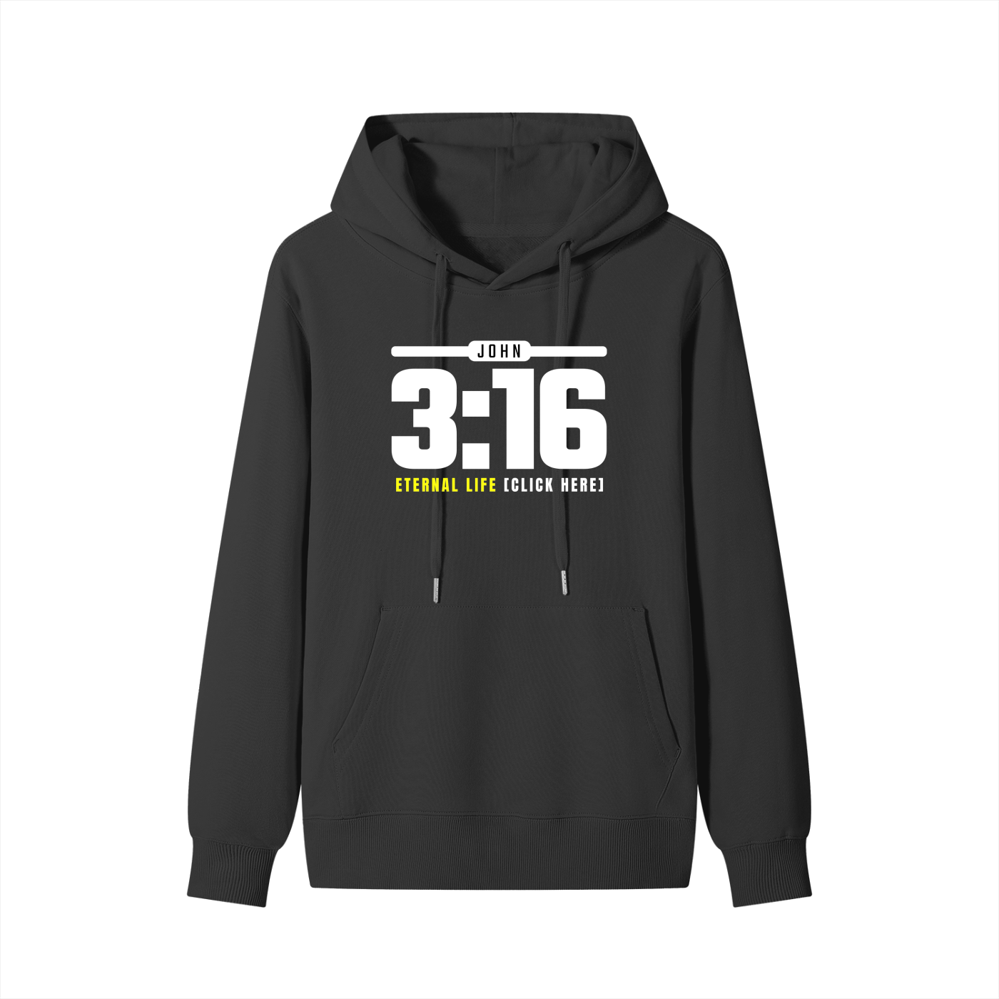 JOHN 3:16: Eternal Life - 300GSM Pure Cotton Hoodie