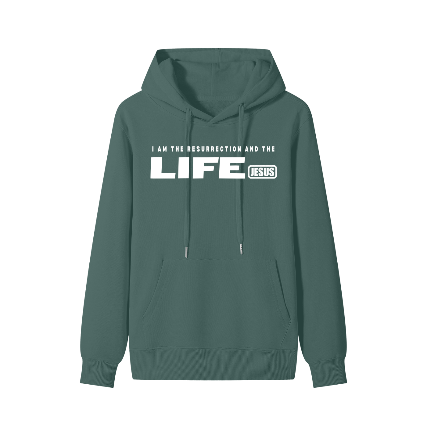 JESUS: Resurrection and the Life - 300GSM Pure Cotton Hoodie