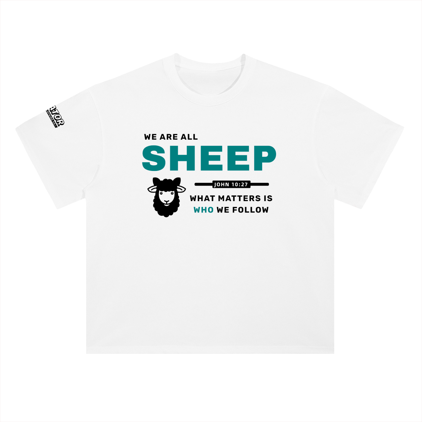SHEEP - 300GSM Heavyweight Drop Shoulder Pure Cotton T-Shirt